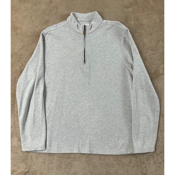 Mizzen+Main Other - Mizzen + Main Performance Knit Quarter Zip Pullover Sweater Men Size M Gray EUC